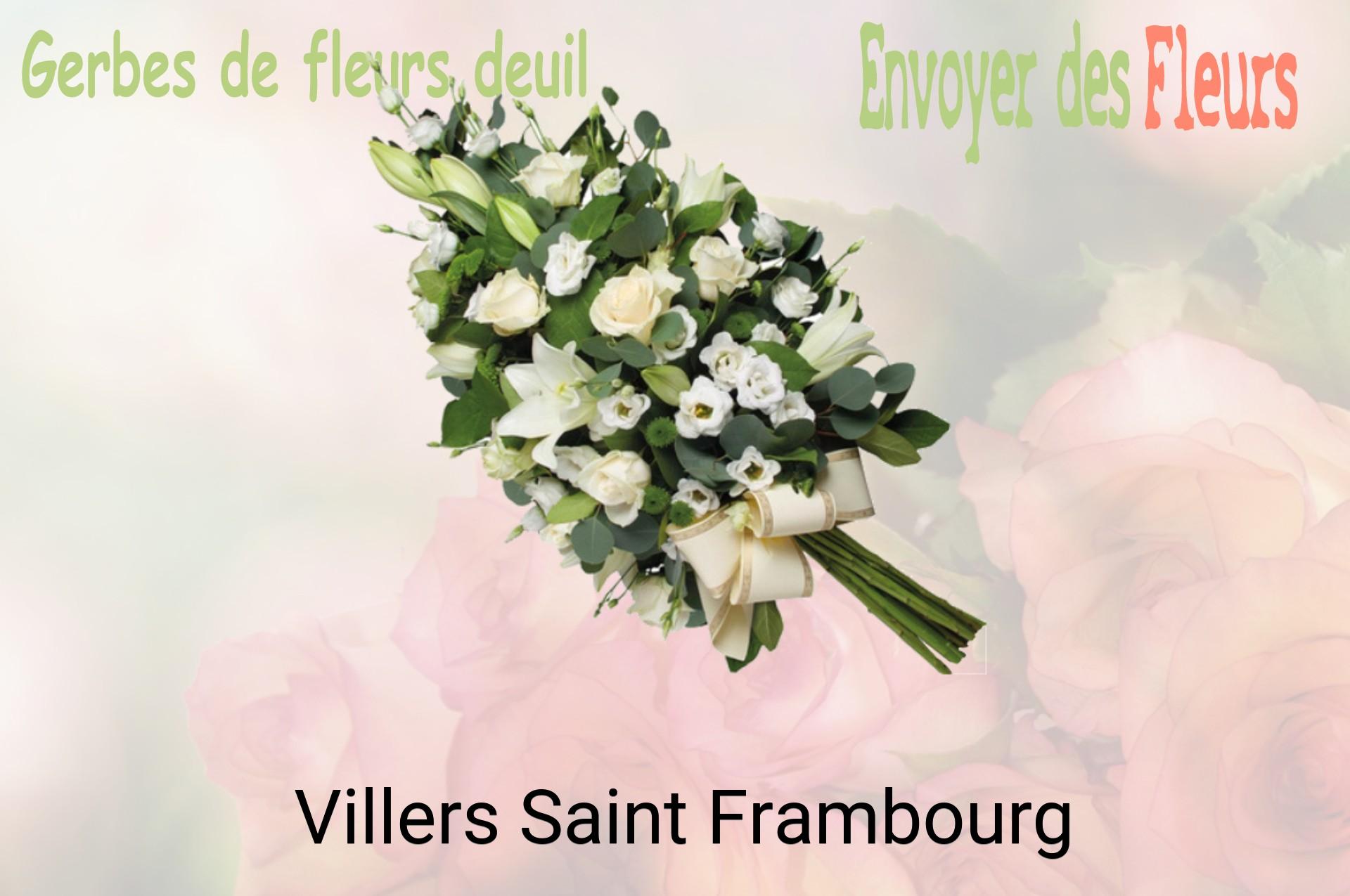 Gerbe de fleurs de deuil livrée à Villers-Saint-Frambourg